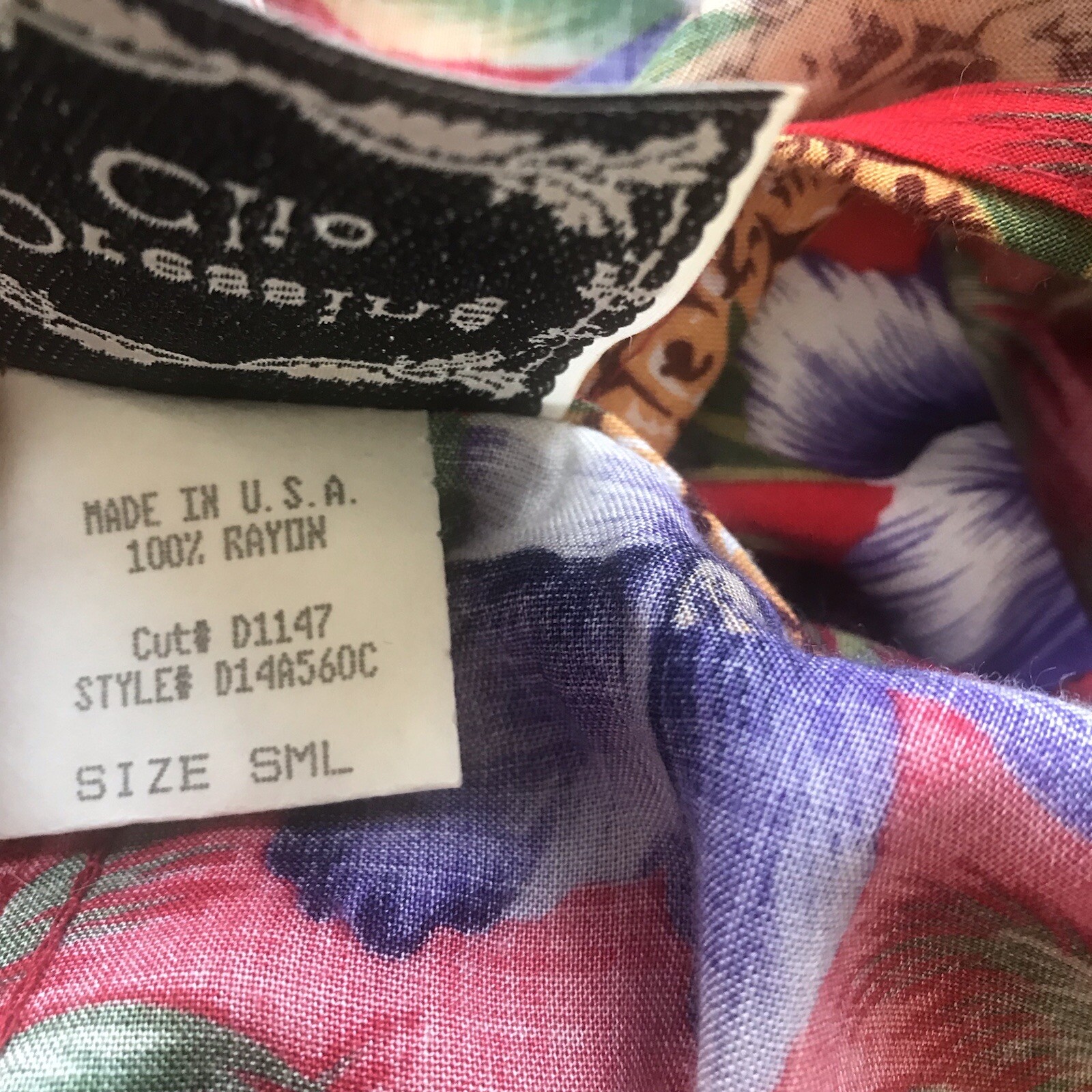 Vintage Dressing Clio Hawaiian Luau Maxi Dress Red Purple Hibiscus Pineapple S