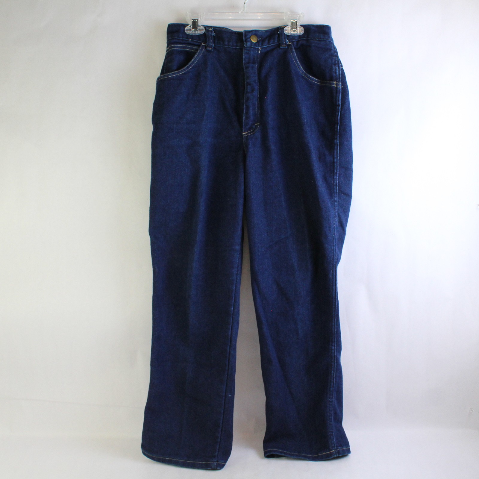 Vintage Sears Dark Wash Petite High-Rise Straight-Leg Jeans Women’s Size 14