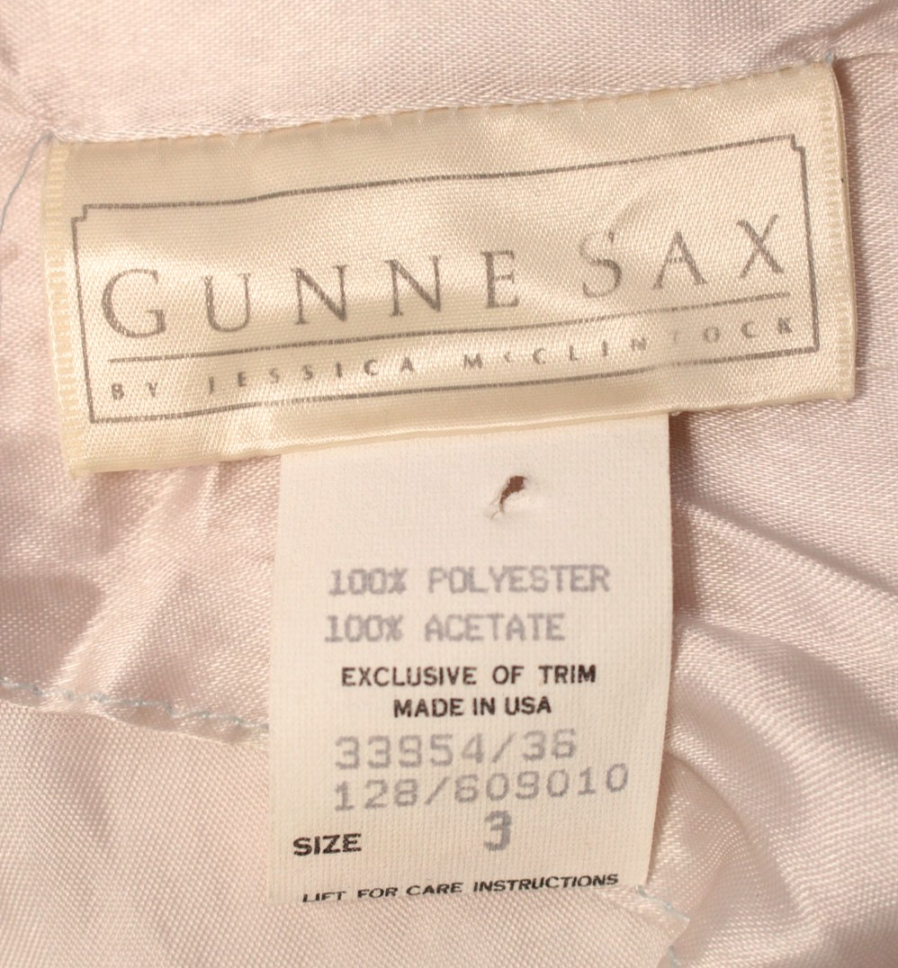 Vtg Women’s 80s 90s White Lace Gunne Sax Midi Dress Sz XS/S 1980s 1990s