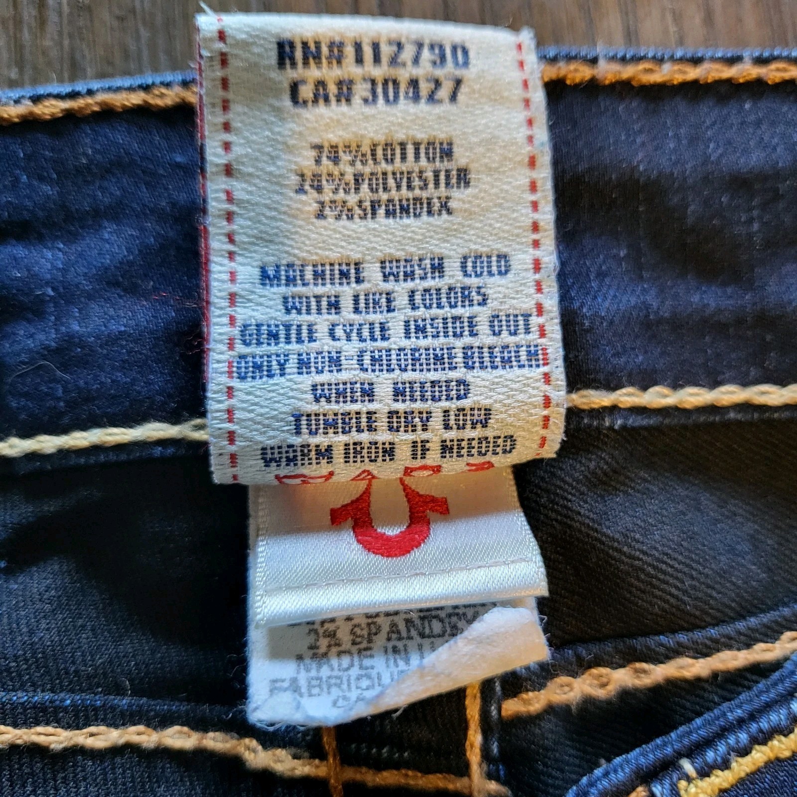 Vintage True Religion Dark Blue Y2K Detailed Pockets Skinny Jeans Women’s Sz 27