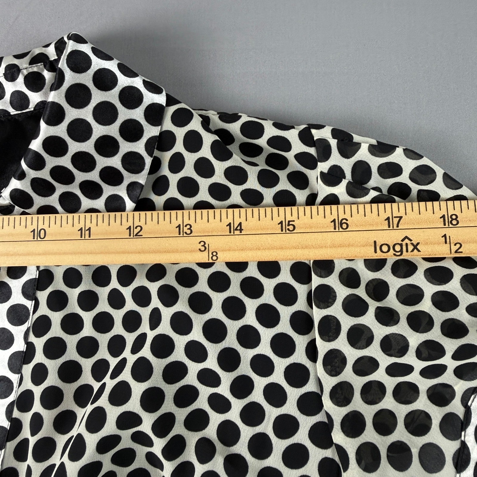 Robbie Bee Vintage 90s Y2K Polka Dot Midi Slip Dress Plus 16 XL Satin Retro