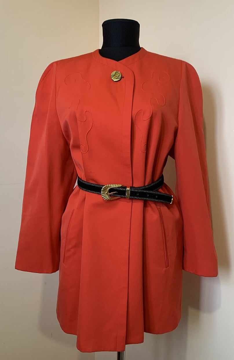 Vintage Trevira Red Blazer Jacket Blazer Germany Size M 10s Modern Retro Casual