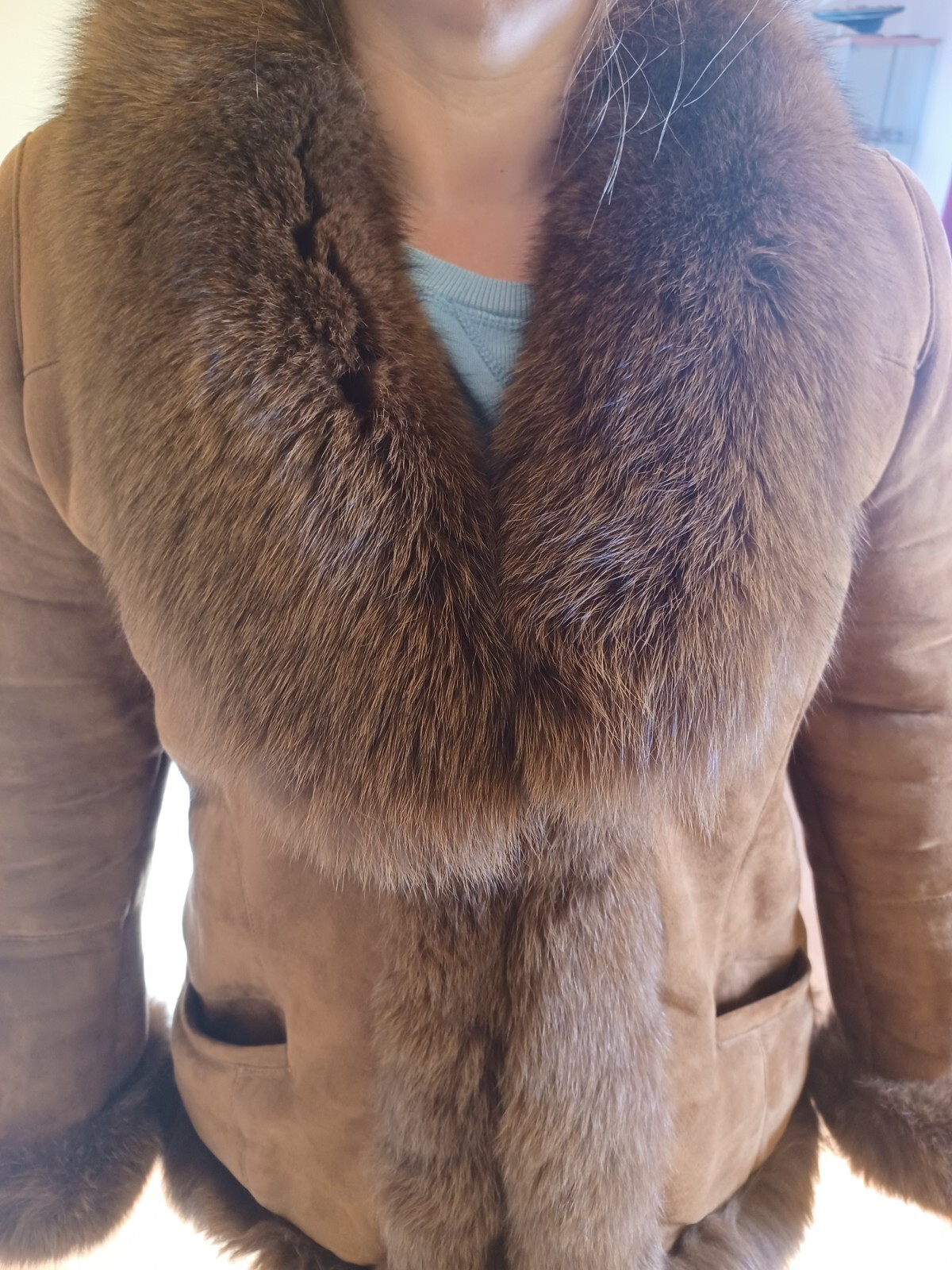 STUNNING SAGA FOX SELECTED LUXURY Pelegrino Italy M-L SIZE