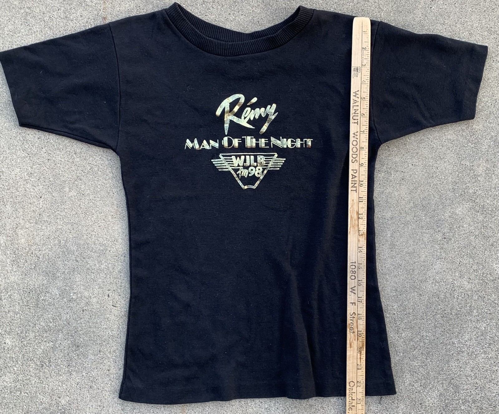 vintage Remy Man Of The Night WJLB fm 98 t-shirt single stitch size L