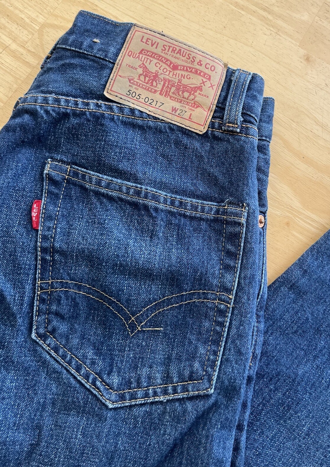 Levi’s Vintage Clothing Line LVC Selvedge BIG E 505-0217 Talon 42 Zip Jeans-27