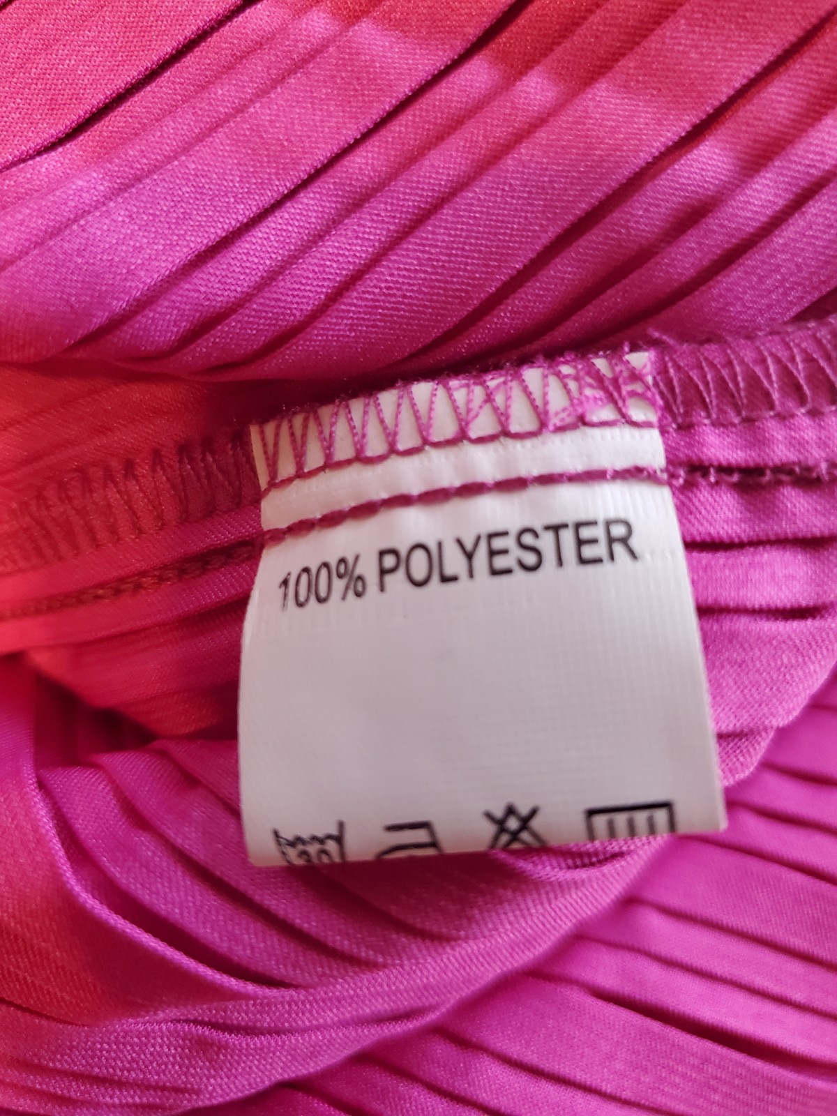 JJ’s Fairyland Rose Pink Pleated Blouse Shirt Ruffled Large V neck Women’s B2