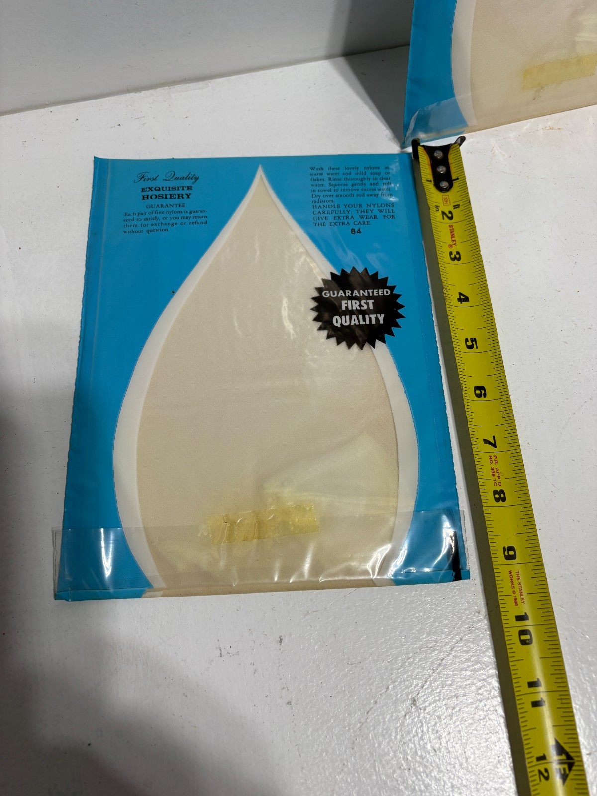 2 Vintage Seamless Mesh Stocking NOS White Size 10 1/2