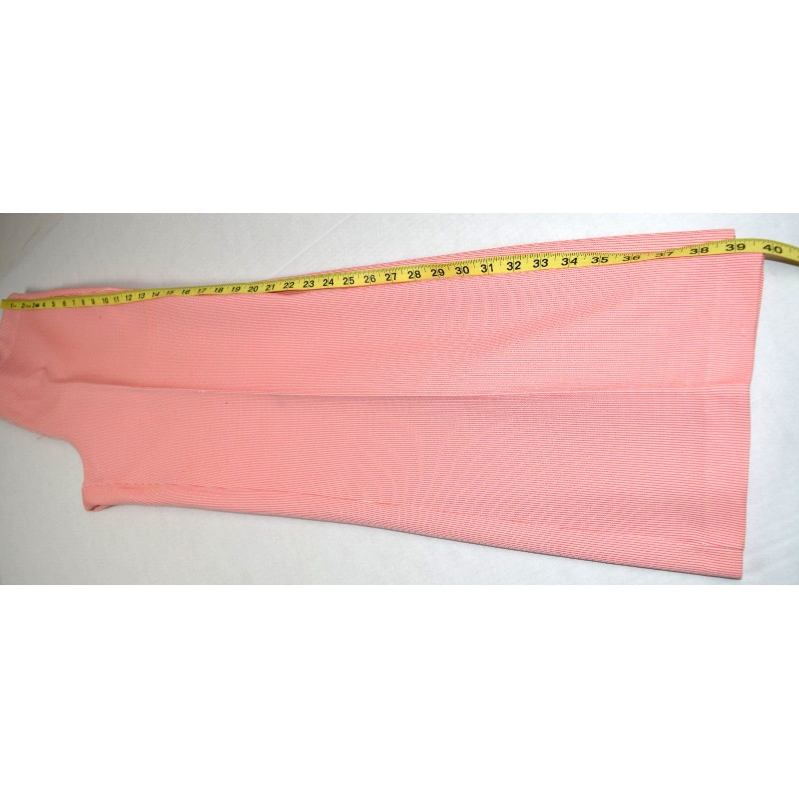 Vintage Top Pants Set Ecco Bay Size S 70s Red White Candy Stripe Polyester