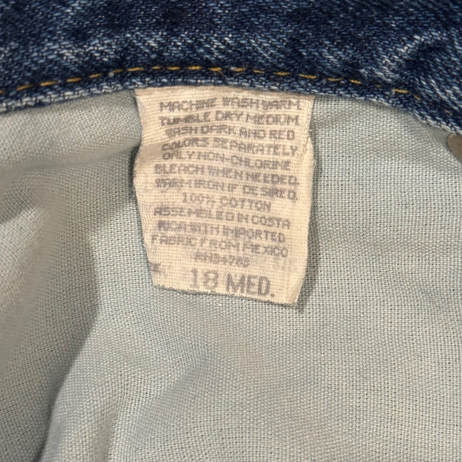 Riders by Lee Vintage High Waisted Mom Jeans Medium Wash Tapered 18 Med 36×31