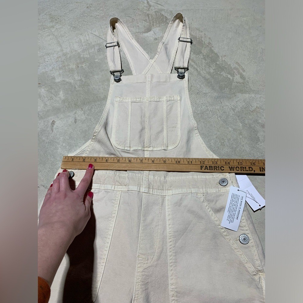 NWT American eagle cream Beige Overalls small MSRP$80