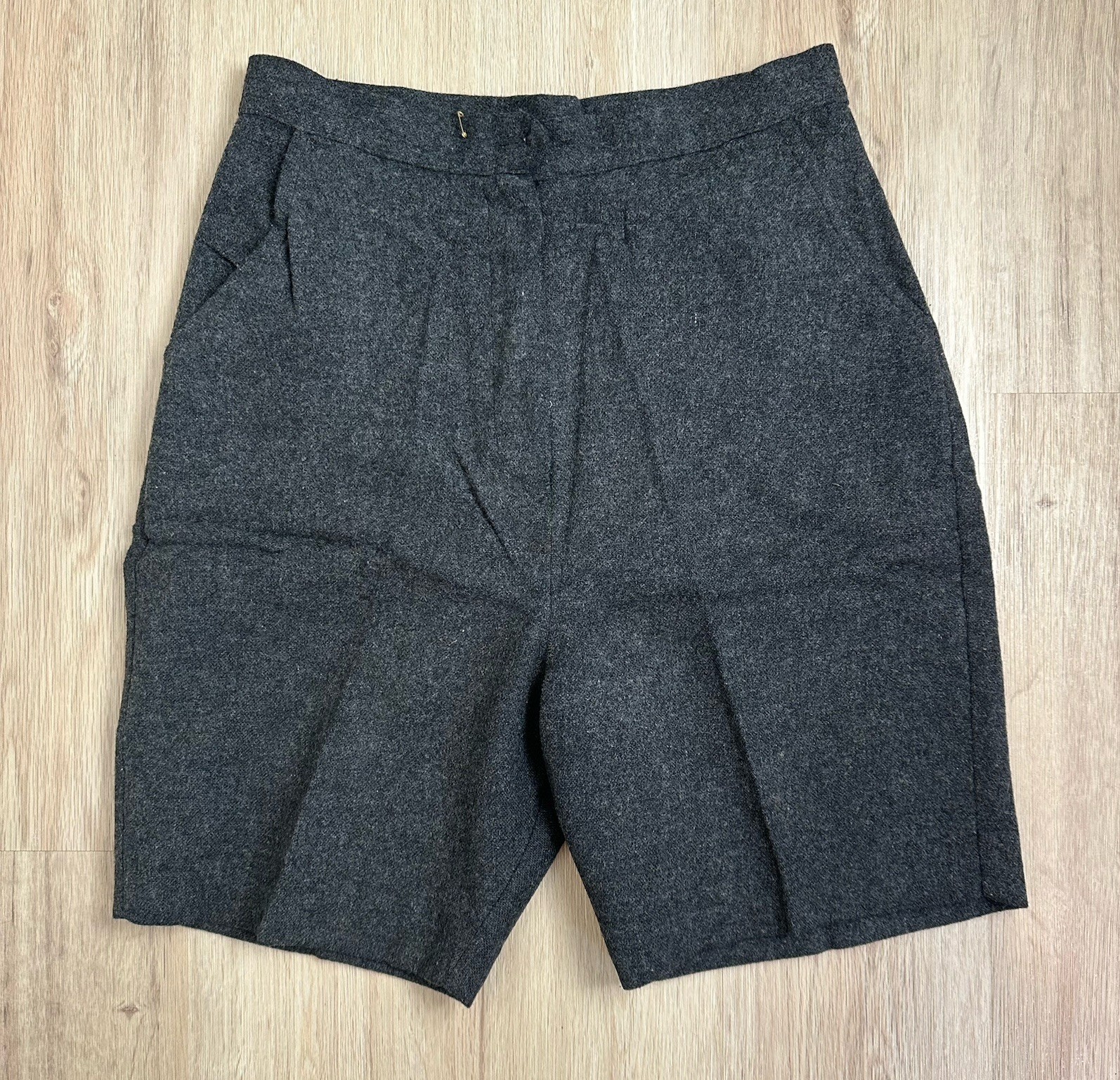 Vintage Kerrybrooke Sears Wool Shorts Pockets Roxy Zipper Japan 26” Waist