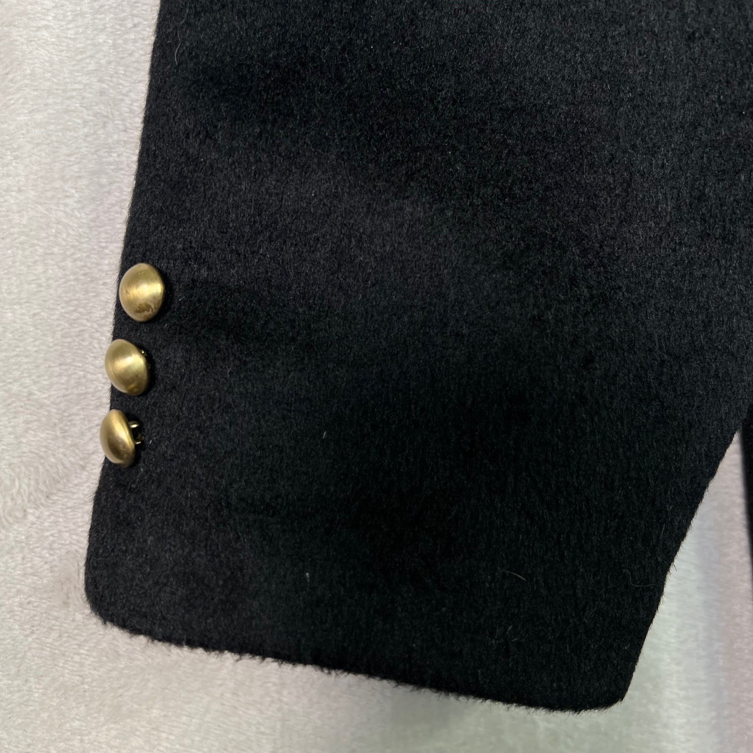 Vintage Donnybrook Black Double Breasted Nautical Coat USA XL 16