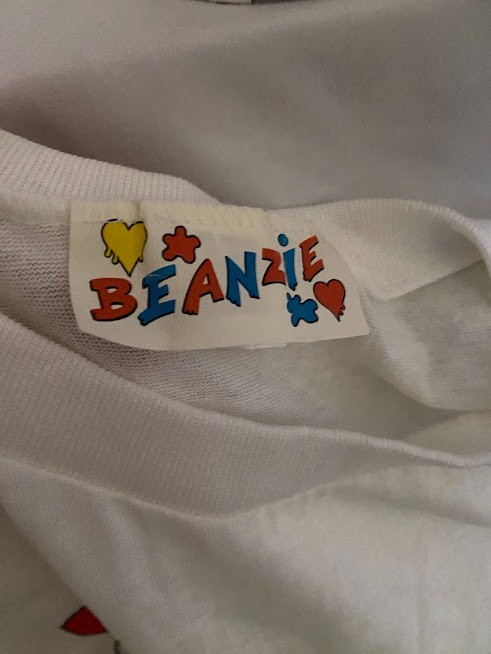 Vintage 80’s Womans Fringe Beanzie Love Me or Leave Me! Cave Bear One Size Shir
