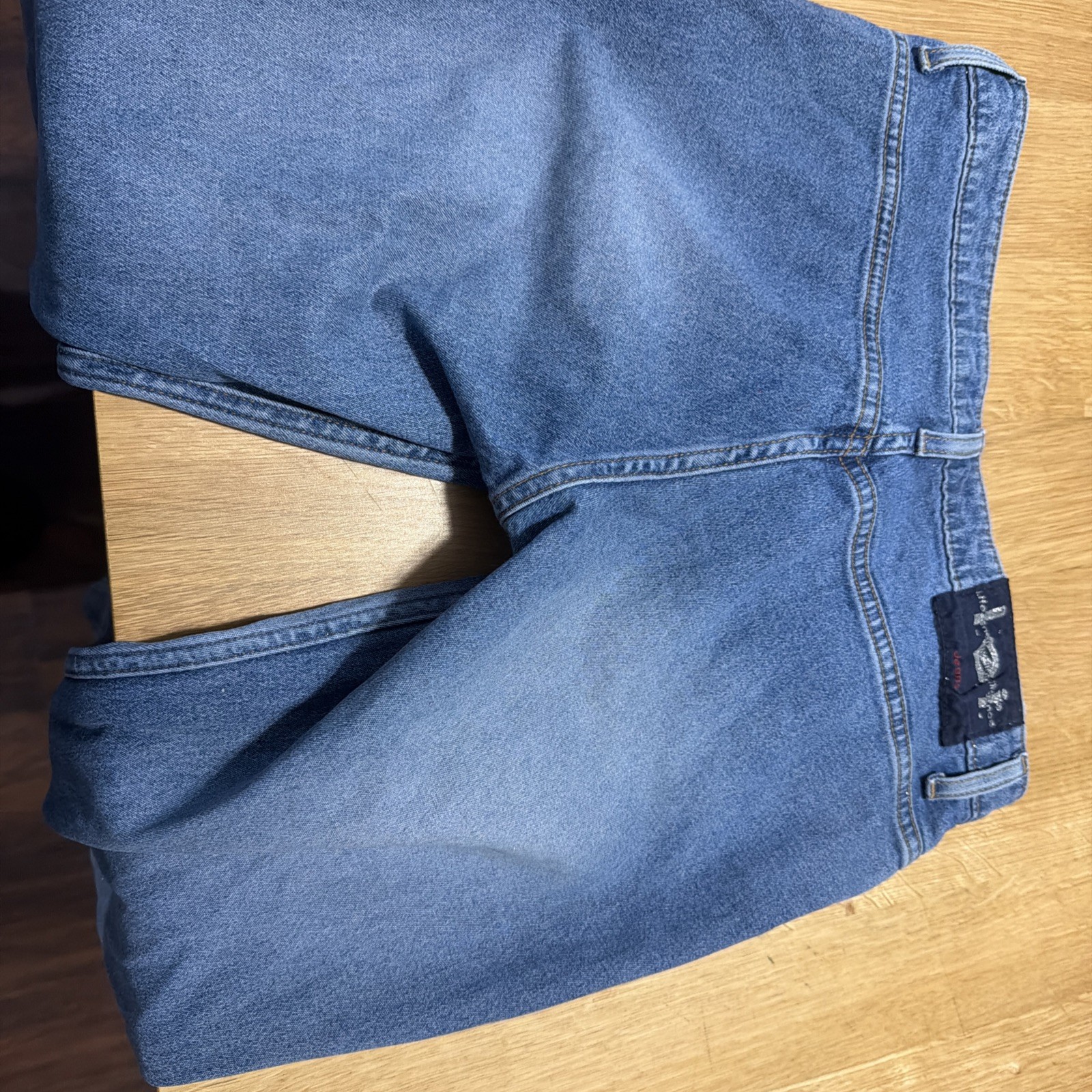 LEI Jeans Size 3 Flare Leg Mid Rise Medium Wash Distressed Vintage 90s Y2K
