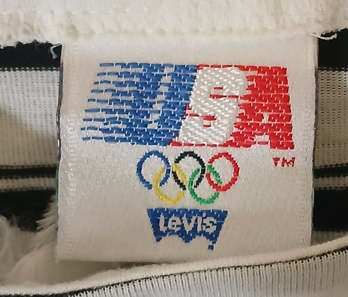 Levis Vintage Womens Los Angeles LA Olympics 1984 3/4 Sleeve Round Neck Shirt