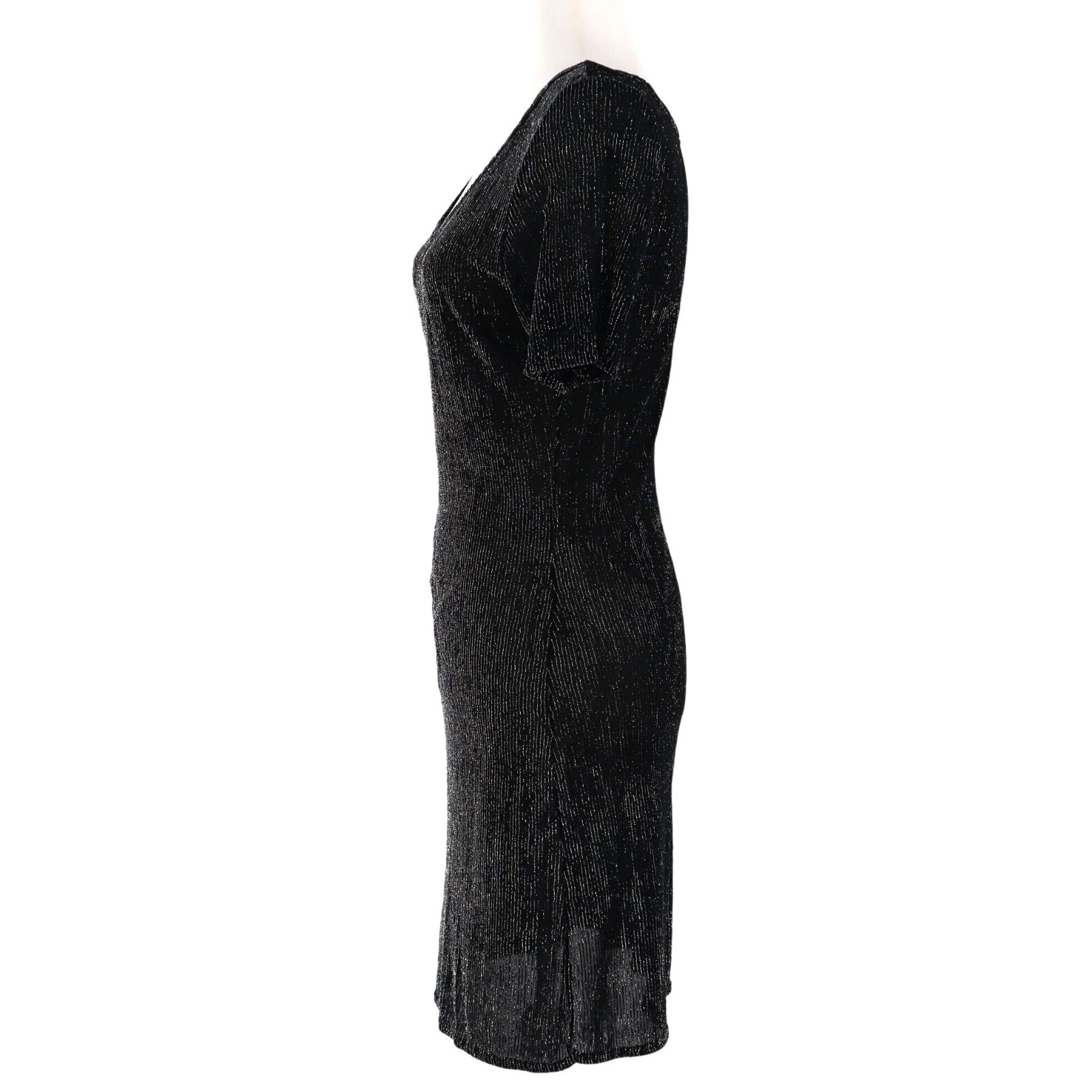 Colesce Couture Embellished Dress Womens M Black Vintage Whimsigoth Fairy Grunge