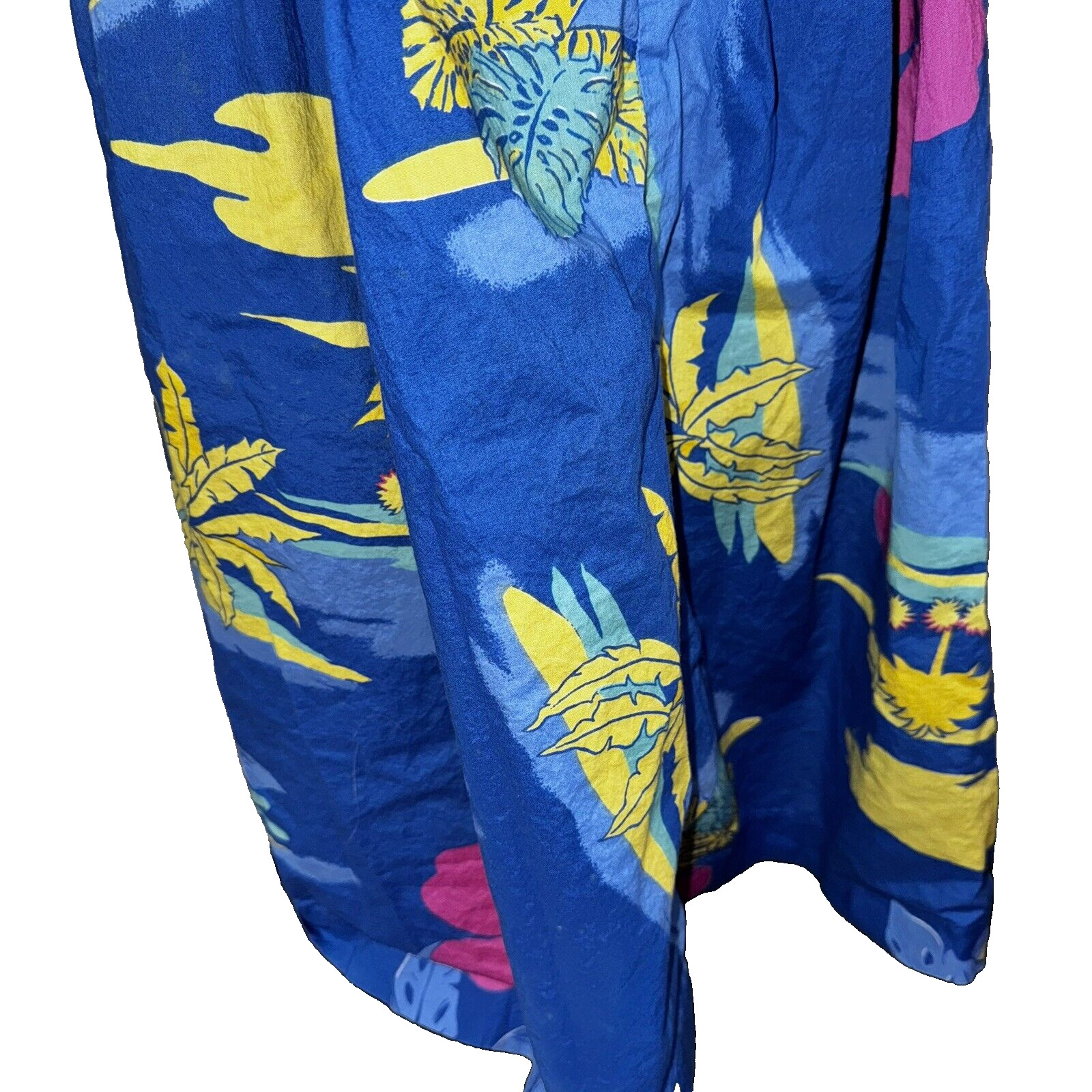 Vintage 60’s Glamour Girl Tropical Pull on Skirt Boxy Top Floral Hawaii Small