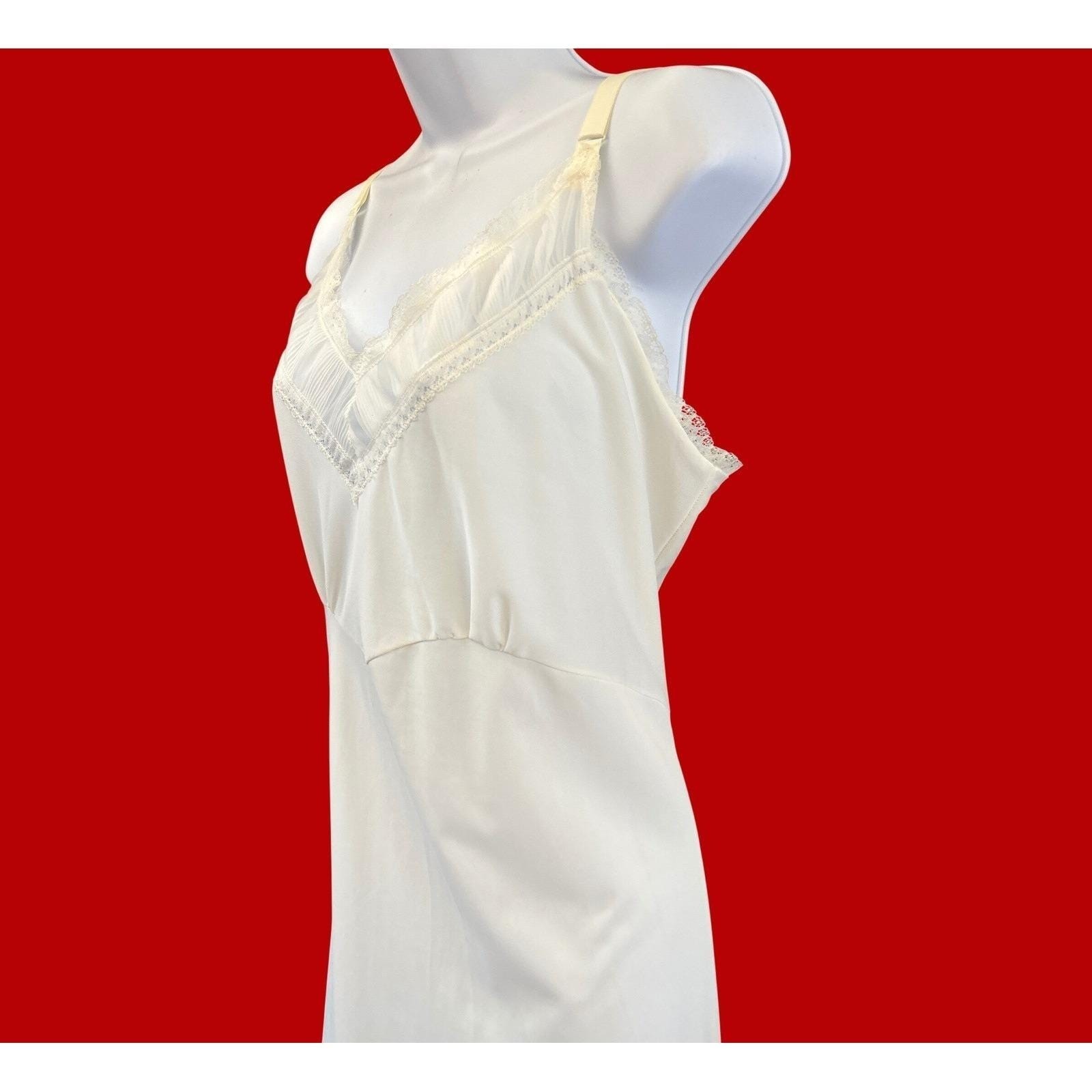 60s Mary Barron Slip Dress Coquette Old Hollywood Bridal Regencycore Ethereal
