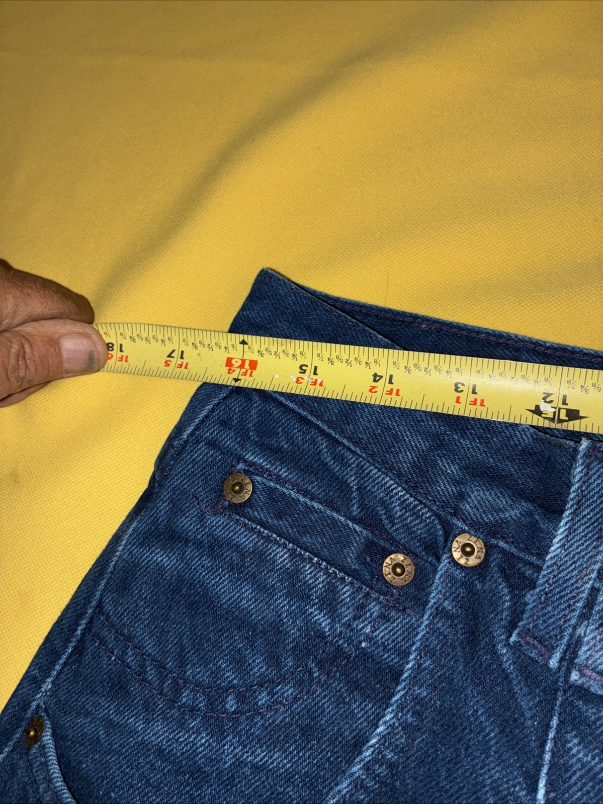 vtg zena jeans 16 missy womens blue jeans high rise