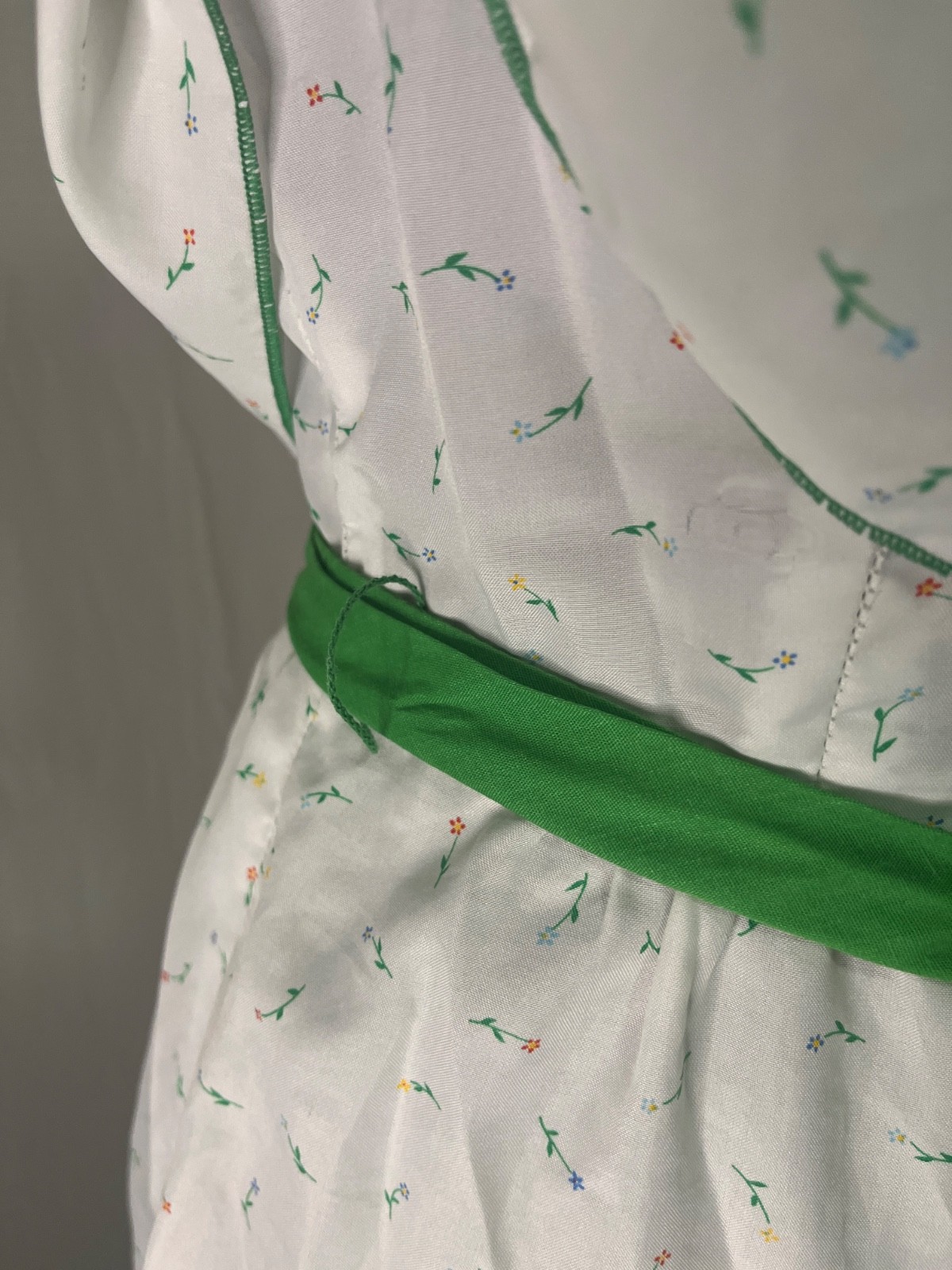 Vintage 70’s Floral Halter Dress Small XS Garden Party