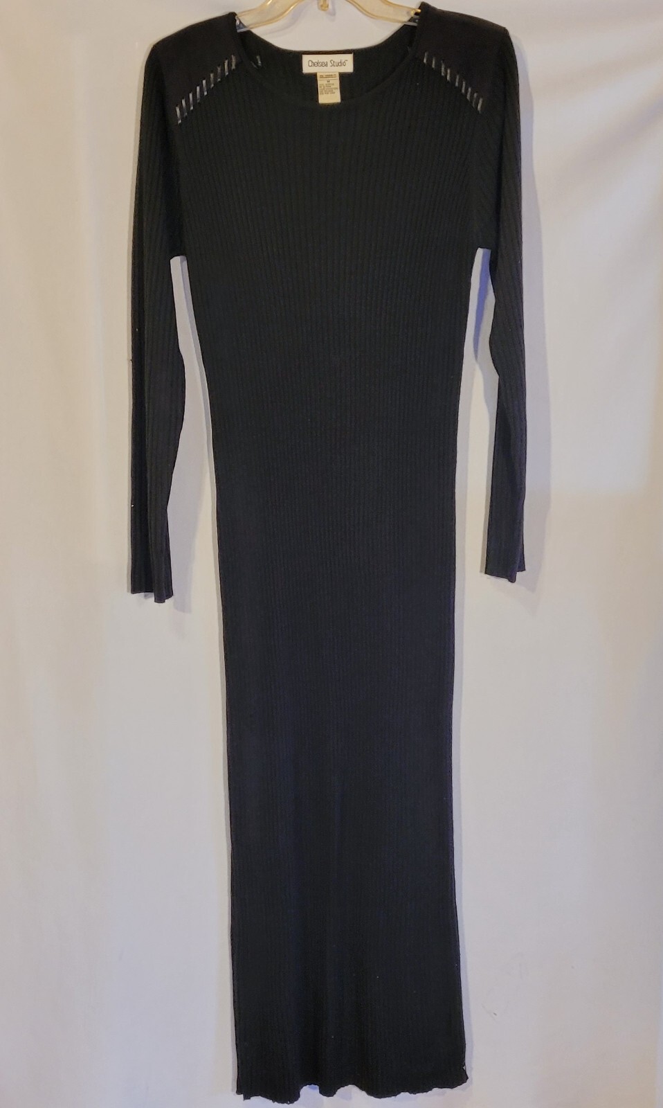Vintage 90s Dress, Black, Chelsea Studio, Size M