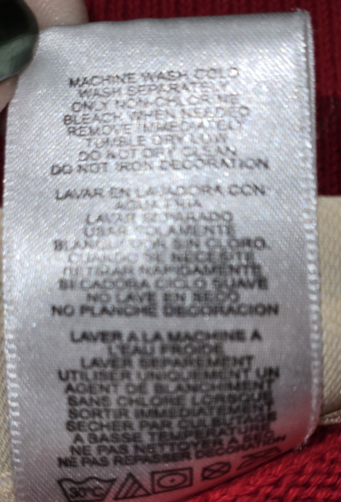 Women’s Vintage Top Stitch By Morning Sun Red Sweater W/ White Emb Tree Size MED
