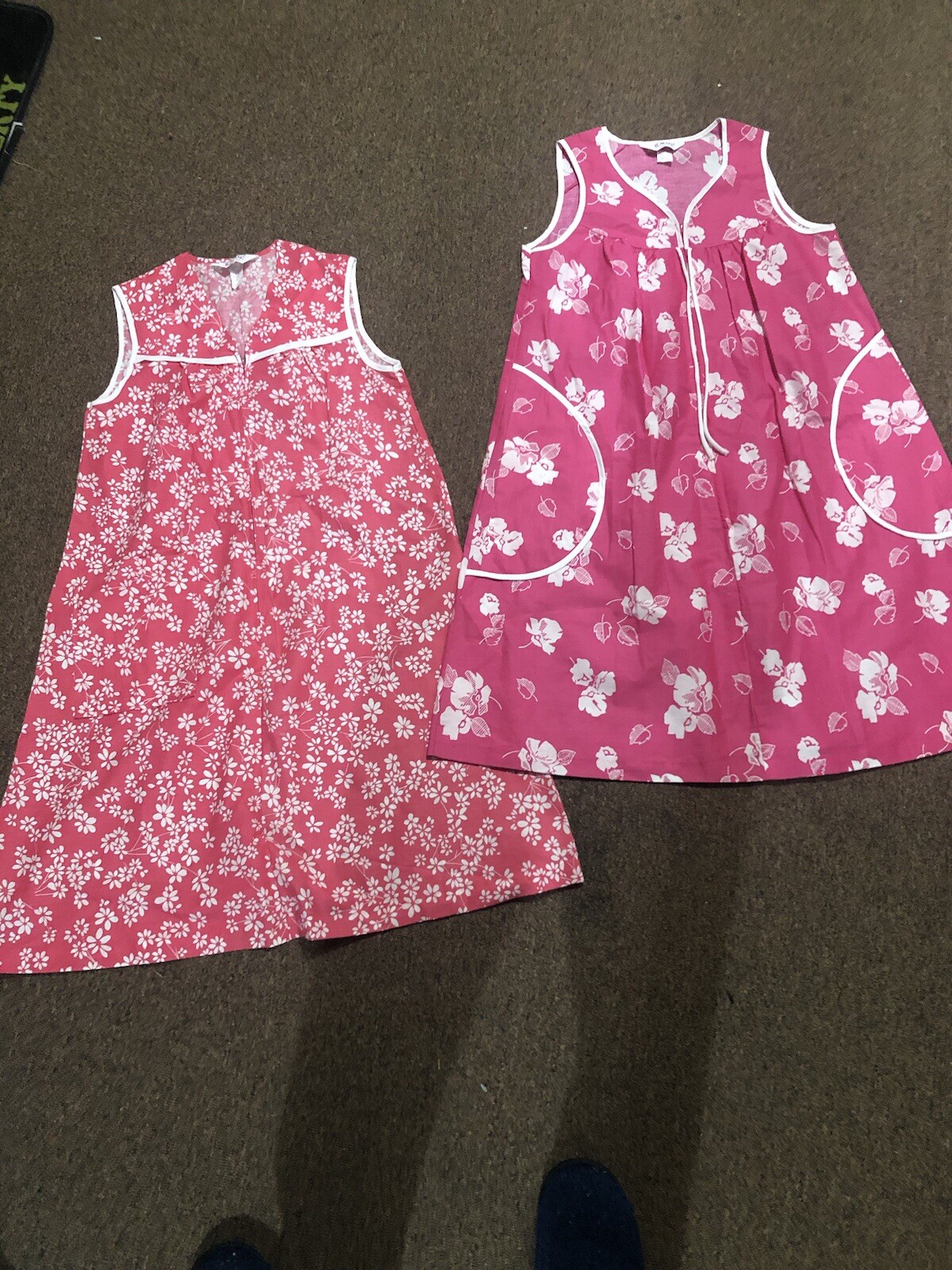 Vintage 1960’s Flower Power Moo Moo Dress Lot Of 2 Made By KOMAR