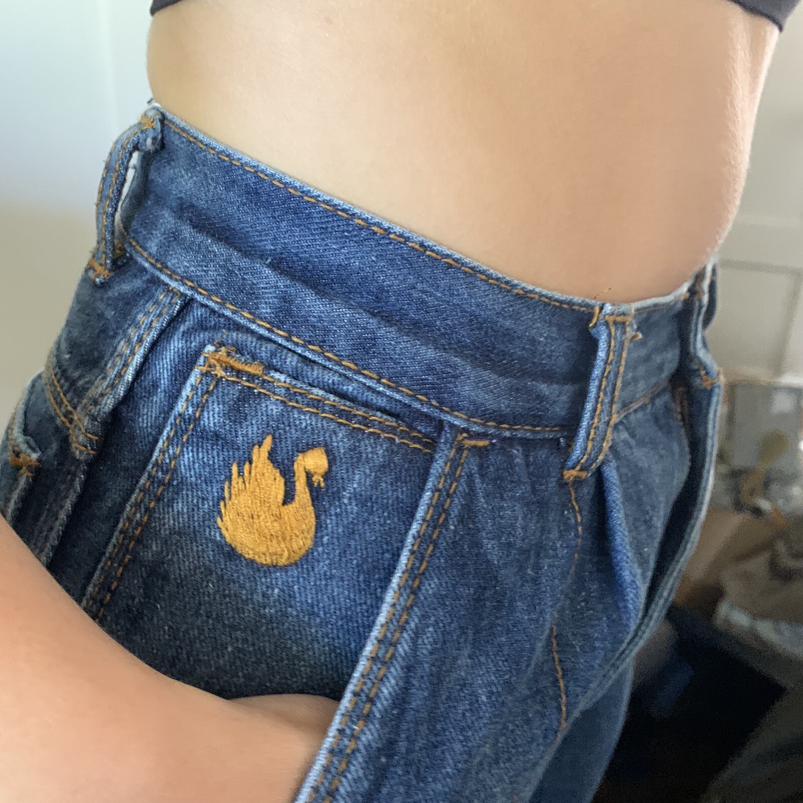 Vintage Gloria Vanderbilt Murjani Jeans PAINTER PANTS High Waist Juniors Size 3