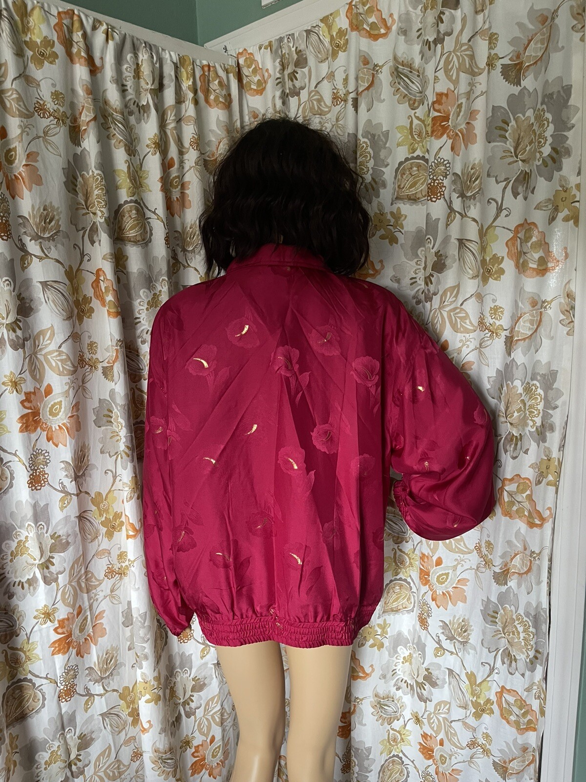 Vintage Abvien 1980s Windbreaker Set Red Gold size L-XL Tall