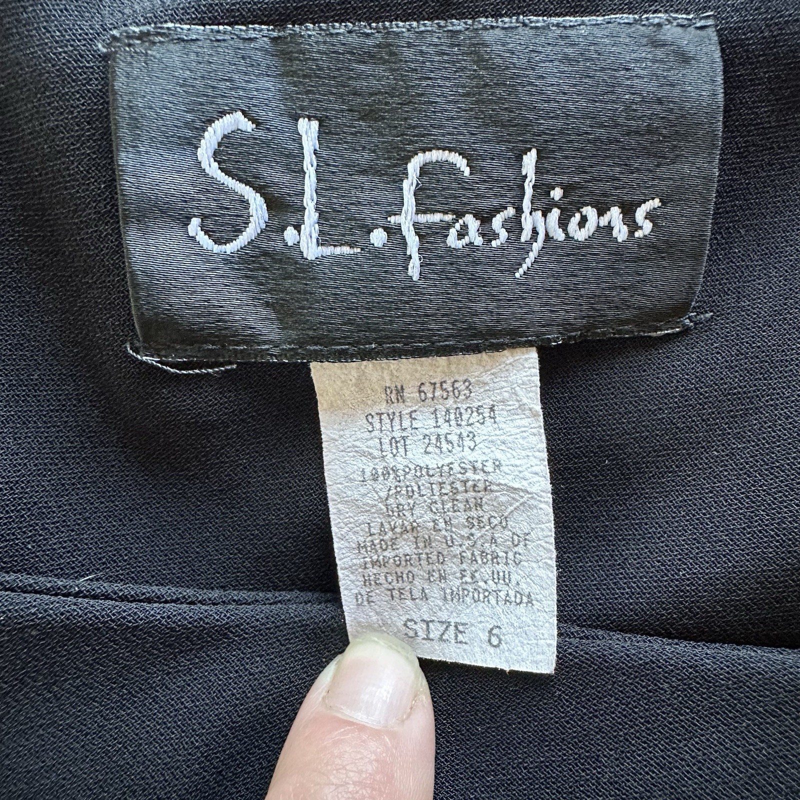 Vintage 90’s S.L. Fashions Little Black Dress. Whimsygoth. Boho. Festival. SZ 6