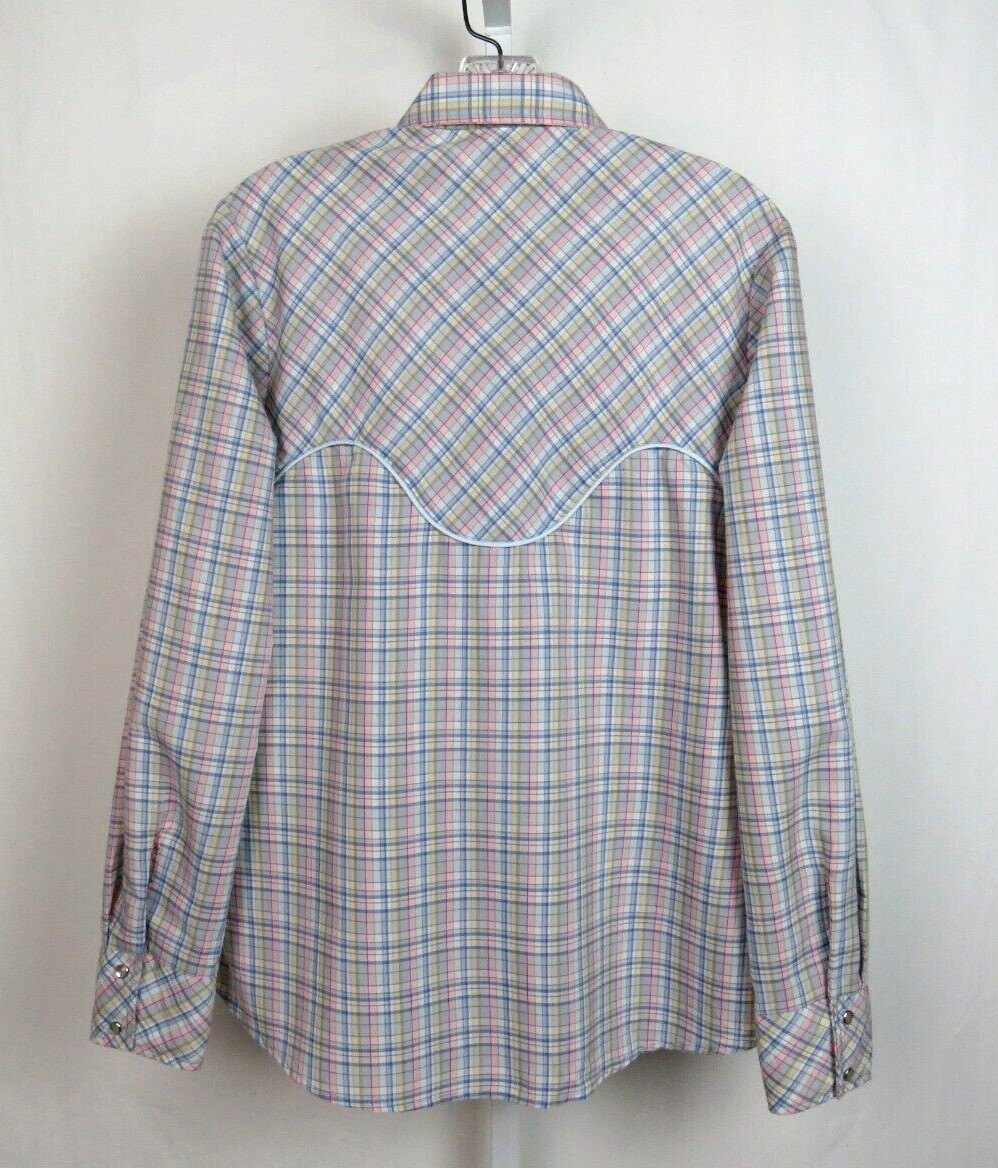 VTG 1960s 70s STAGE WEST BY PRIOR WOMEN’S WESTERN SHIRT PEARL SNAPS ROCKABILLY