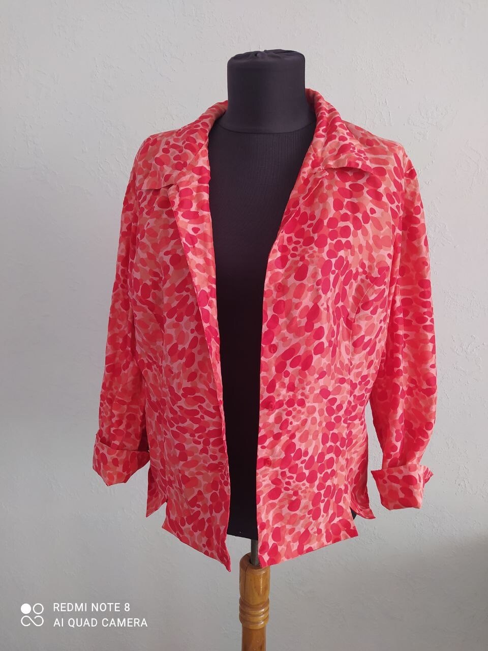 Vintage 100% Silk Women’s Jacket Blazer L, UK 14, US 12