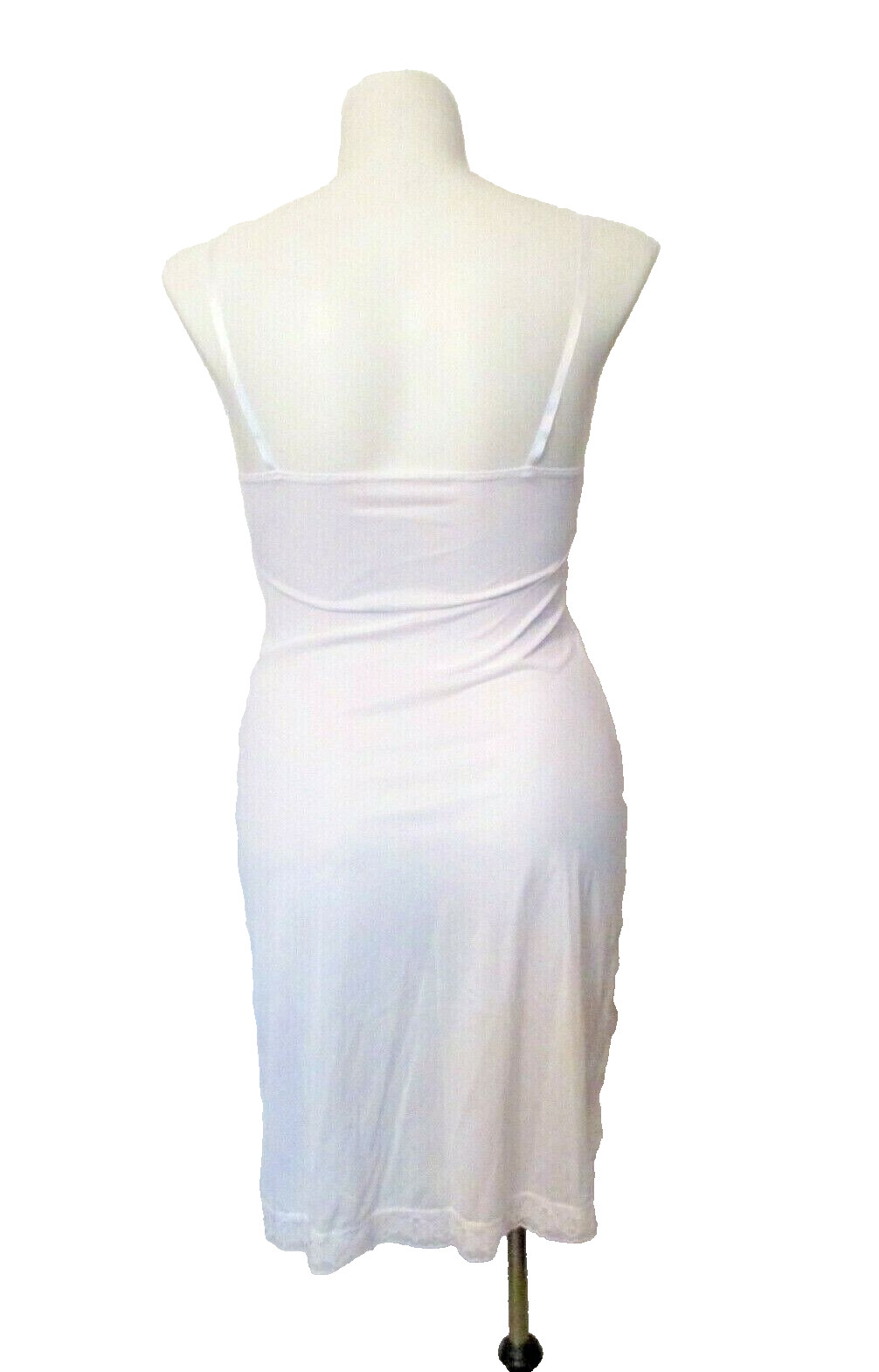 Vanity Fair 10-103 Semi-Sheer Off-White Nylon Lace Trim 22″ Full Dress Slip 36