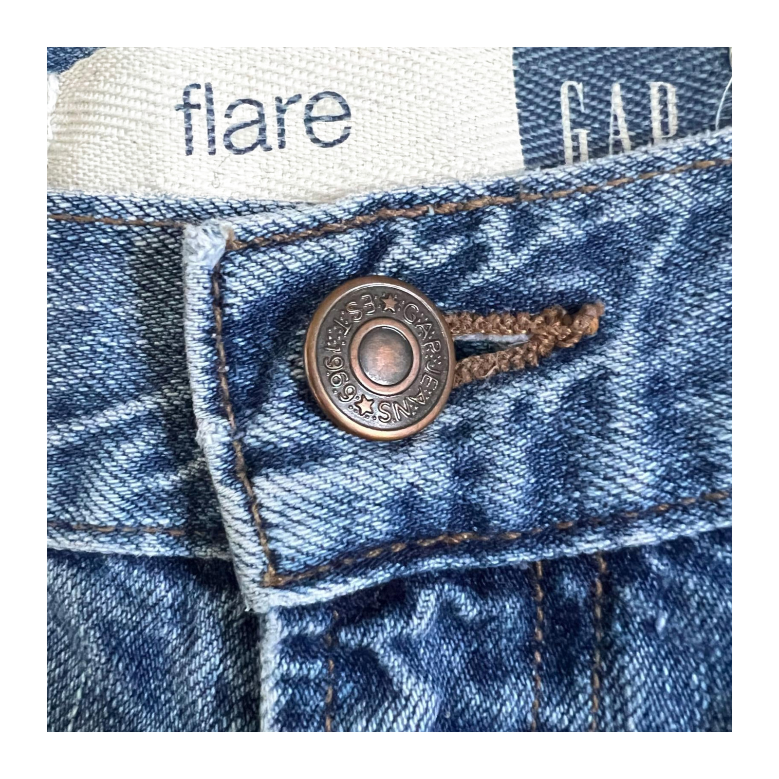 Gap 90s Vintage Made in USA Flare Denim Jeans 12
