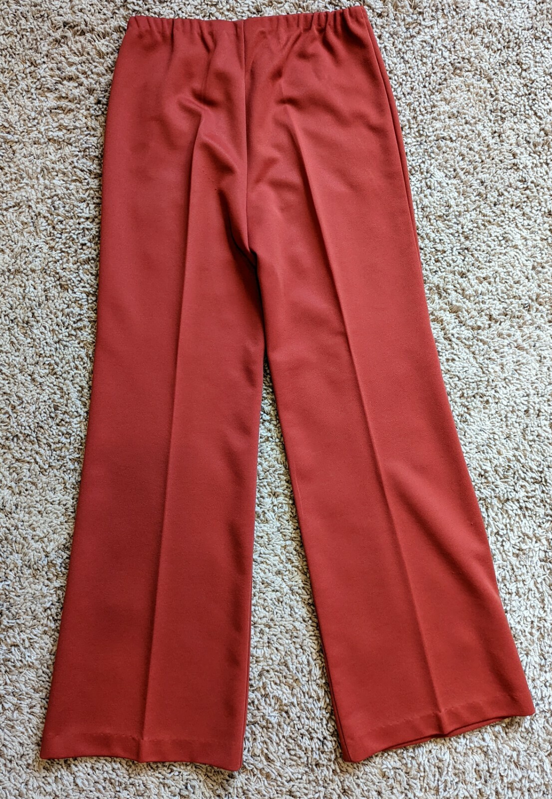 Vintage 70s JC Penny Fashions Leisure Suit Bell Bottom Hippy Retro Peach Sz 12