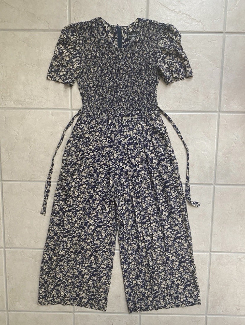 Vintage 80s 90s Floral Molly Malloy Whimsical Cottagecore Jumpsuit
