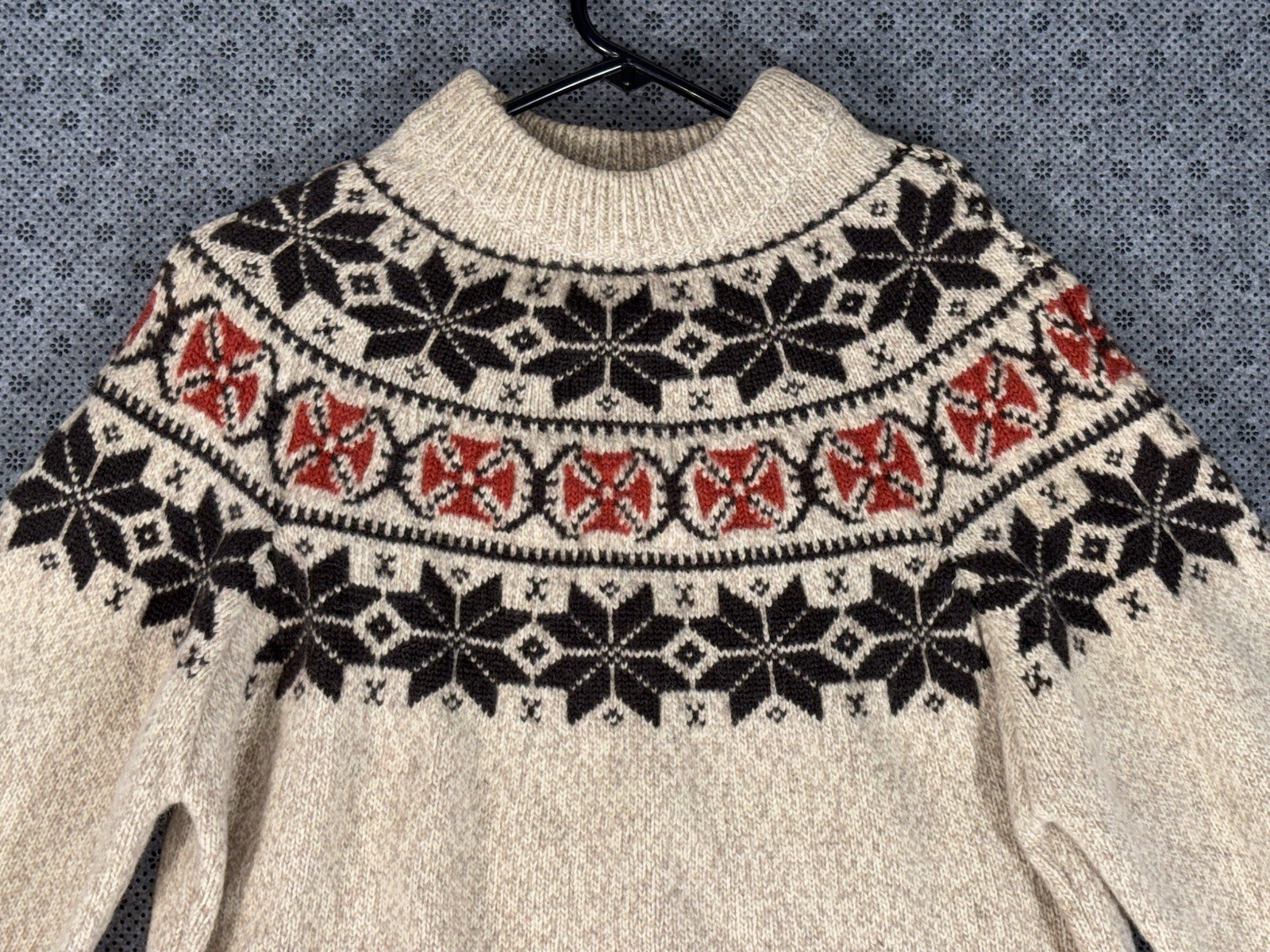 Vintage 1960’s Woolrich Fair Isle Sweater Wool Blend Pullover Multicolor Size XL