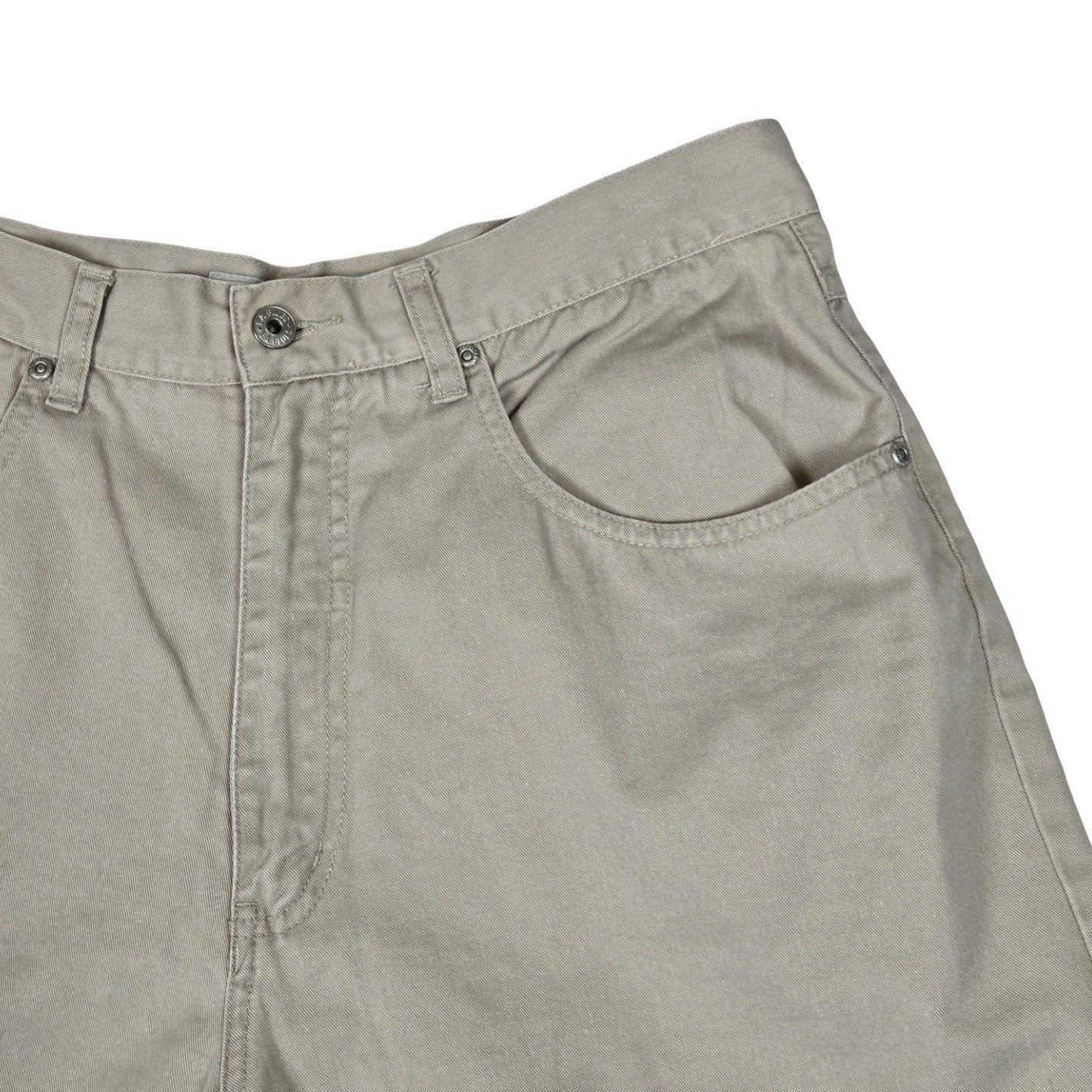VTG 90s, y2k LA Blues Khaki Cotton Shorts Embroidered Floral High Waisted 8/10