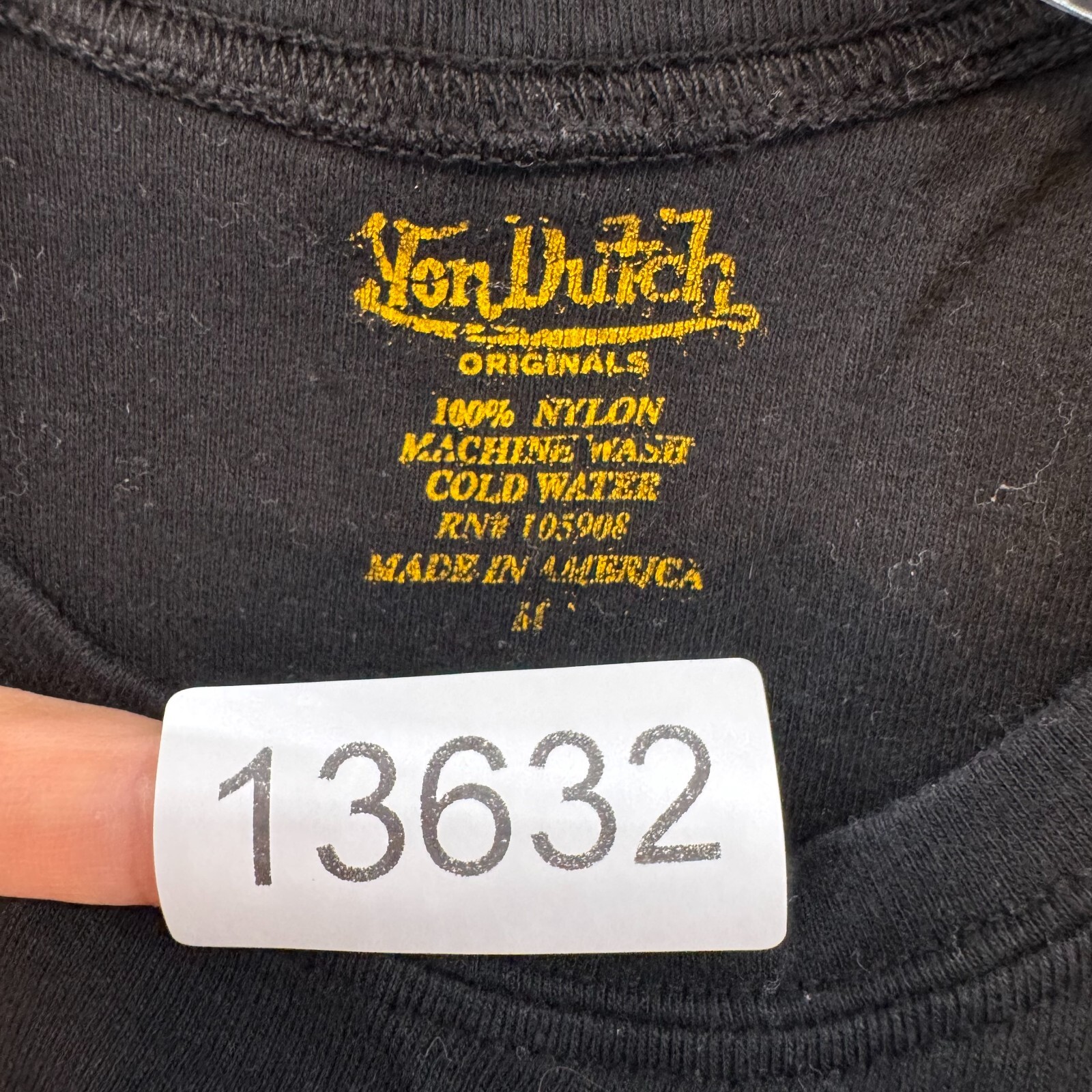 Y2K Vintage Von Dutch T-Shirt Top Womens Small Medium Flying Eyeball Graphic