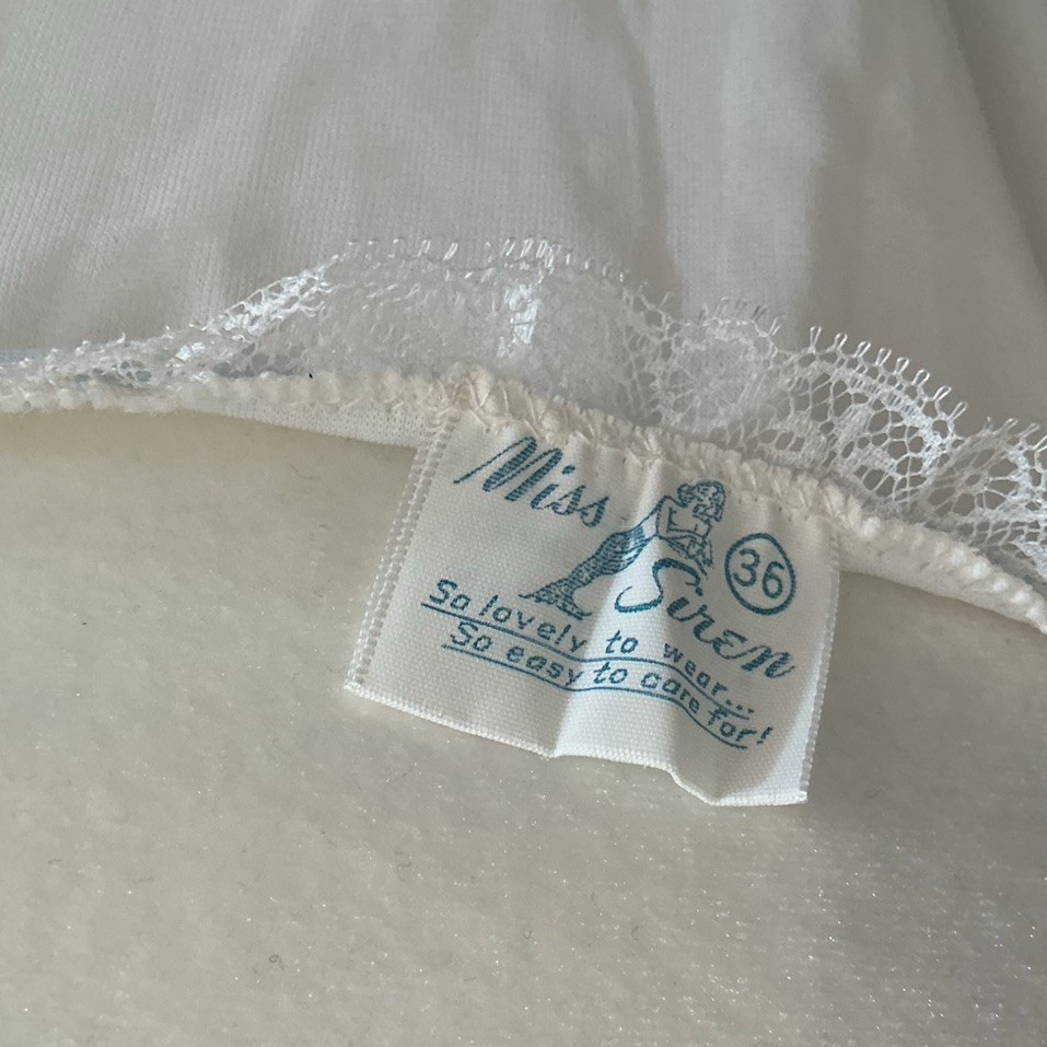 Vintage Miss Siren Negligee Chiffon Nylon Lace Babydoll Romantic Nightgown 36 S