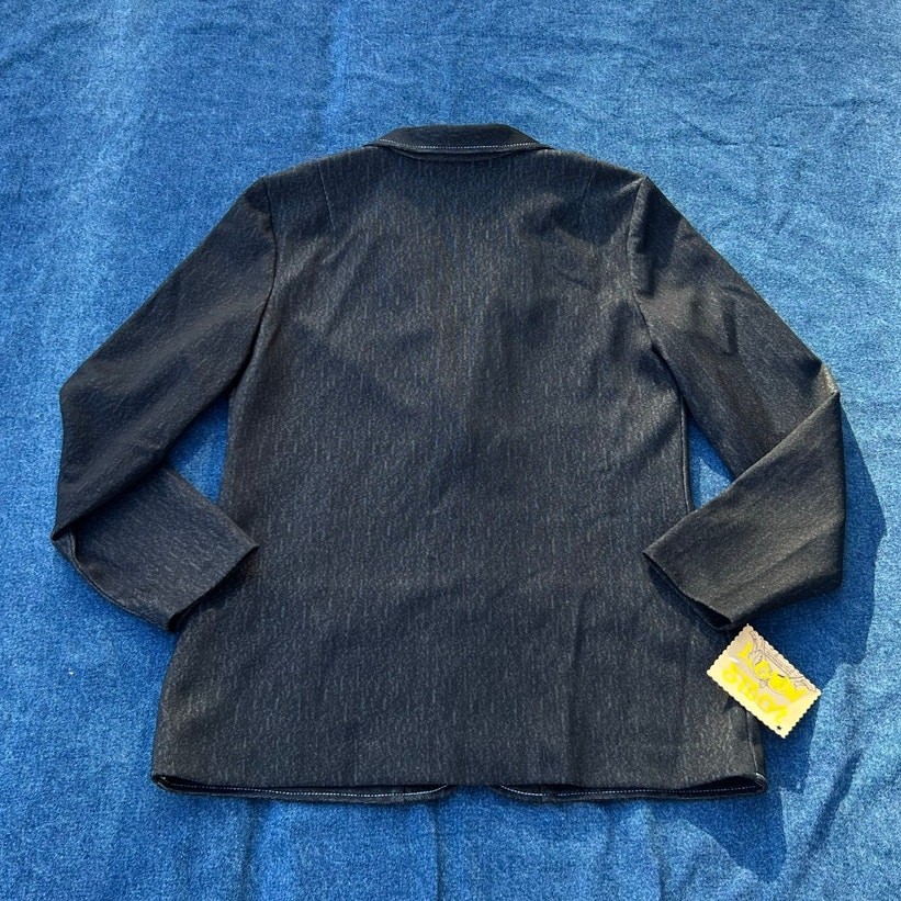 70s KoKo Knits denim blazer suitcoat jacket