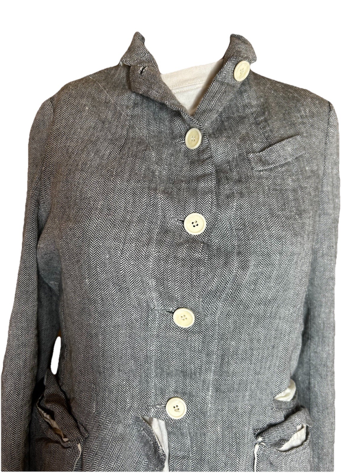 Hannoh Vintage Style Weasley Jacket Linen, Older Tag Go Back To Th 60s Size 38
