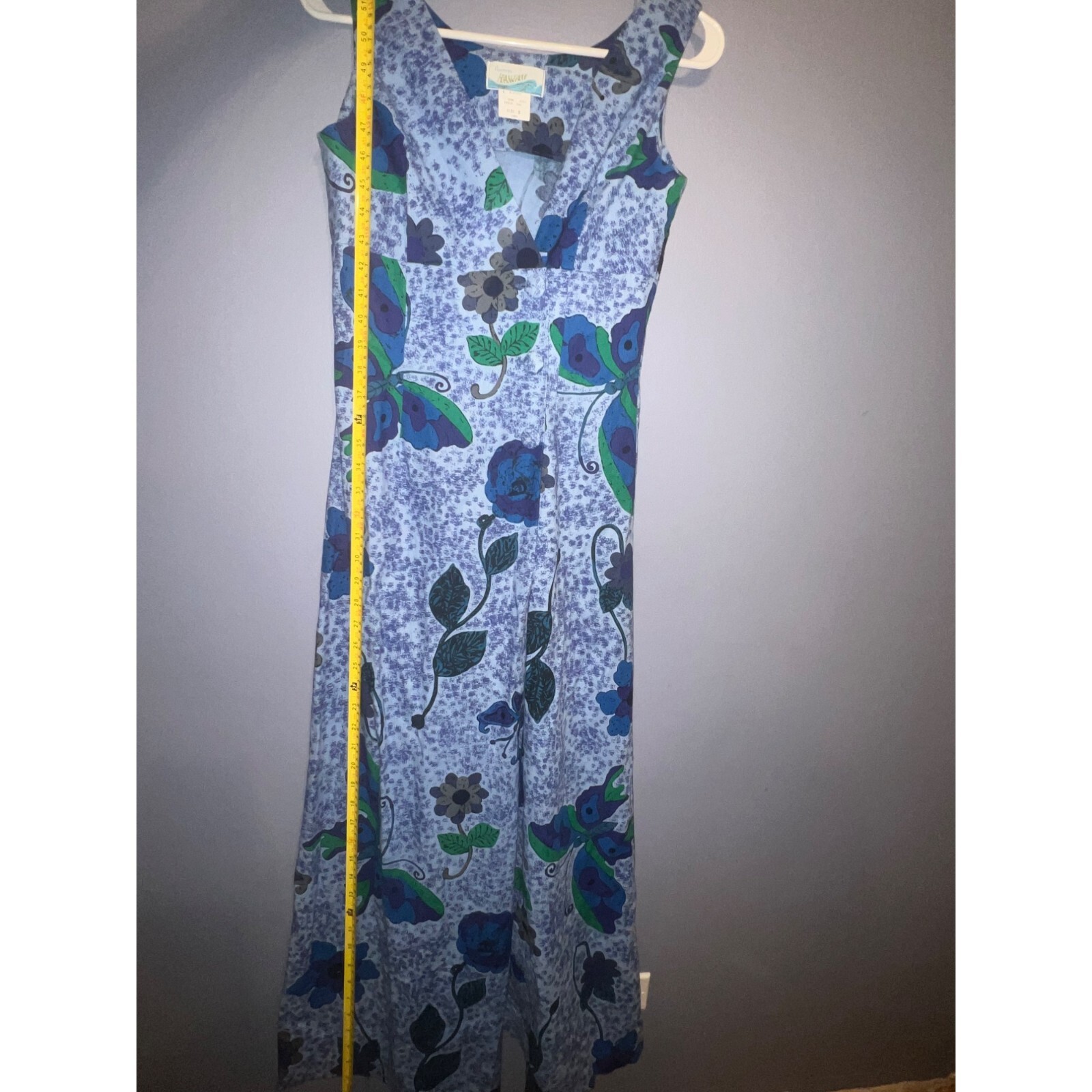 Vintage 70s Penneys Hawaii Women’s Floral Button Front Floral Maxi Dress Size 8