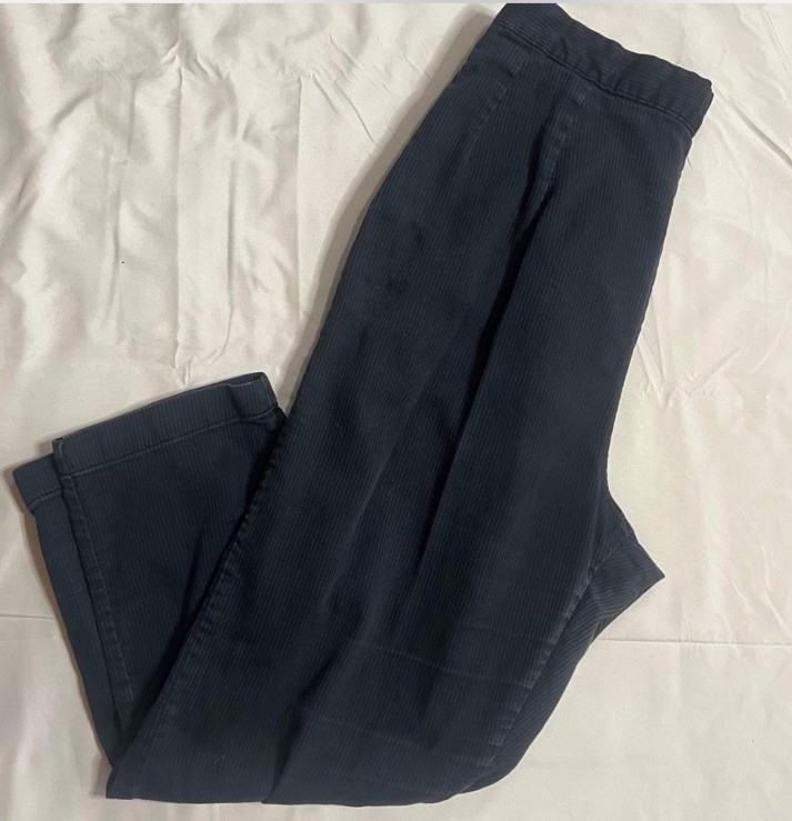 Vintage Blue Bell Jeanie’s Black Corduroy High Waisted 28” Waist Pants Side Zip
