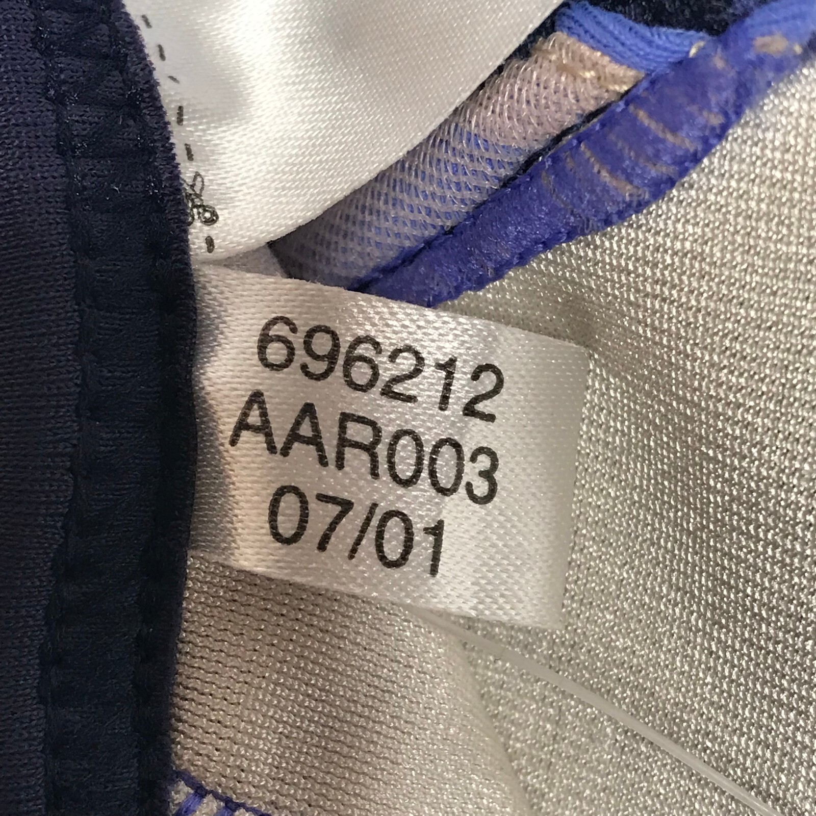 Adidas Vintage Bra Top Neo Blue Marine Size USA 34 New Old Stock