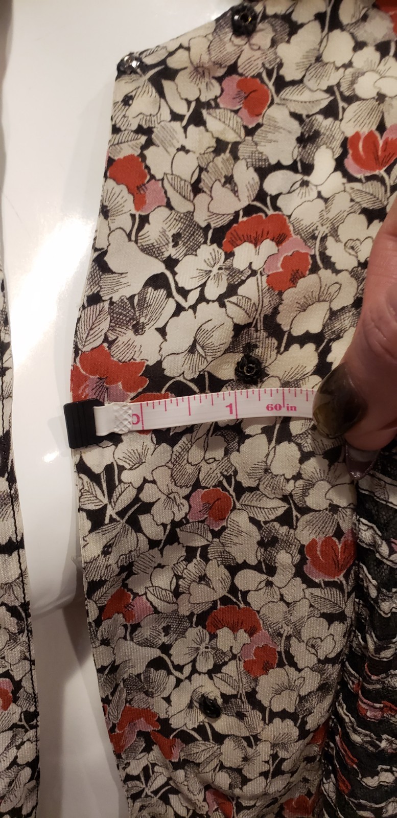 Vintage 1930s Floral Fishnet Caplet Rayon Top Blouse