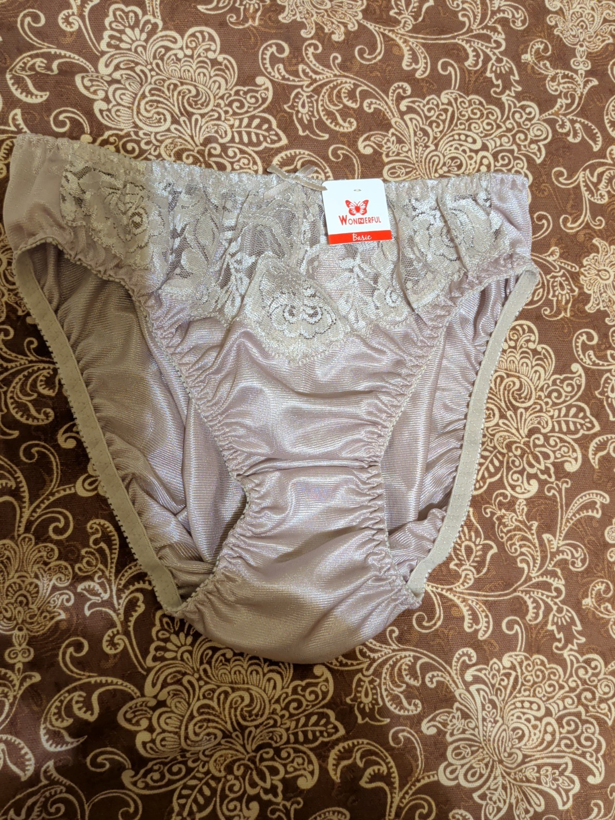 Vtg Satin Brief Panties Size S/M
