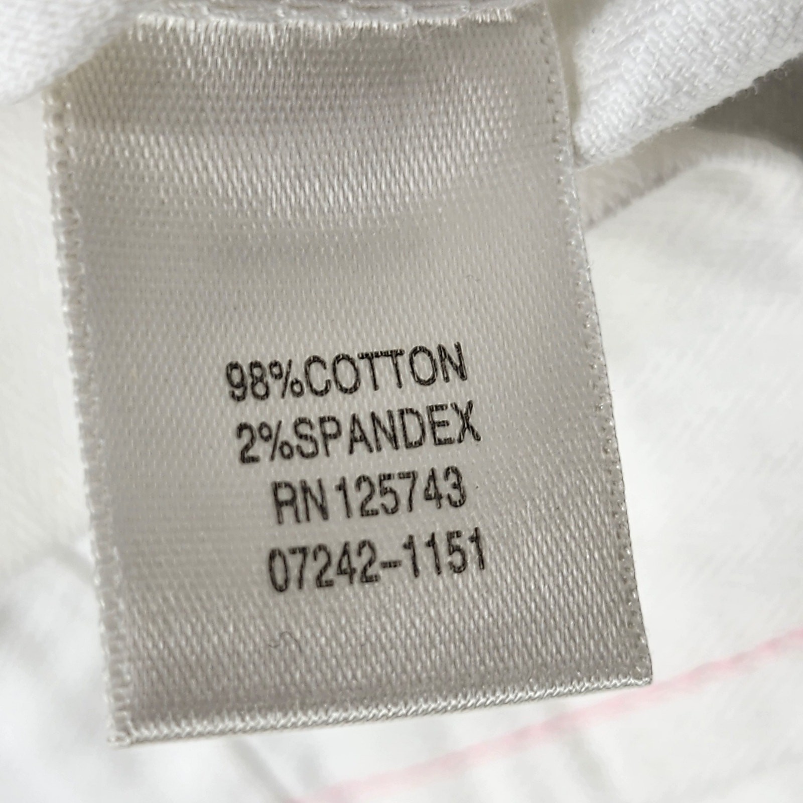 Vintage Christopher & Banks Vest Womens L White Pink Sleeveless Button Up Preppy