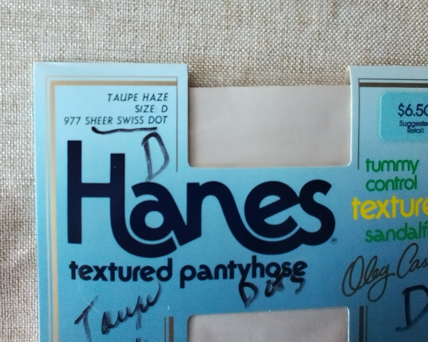 Lot of 6 Assorted Pantyhose Hosiery Jaclyn Smith Hanes NOS Sizes D & CD