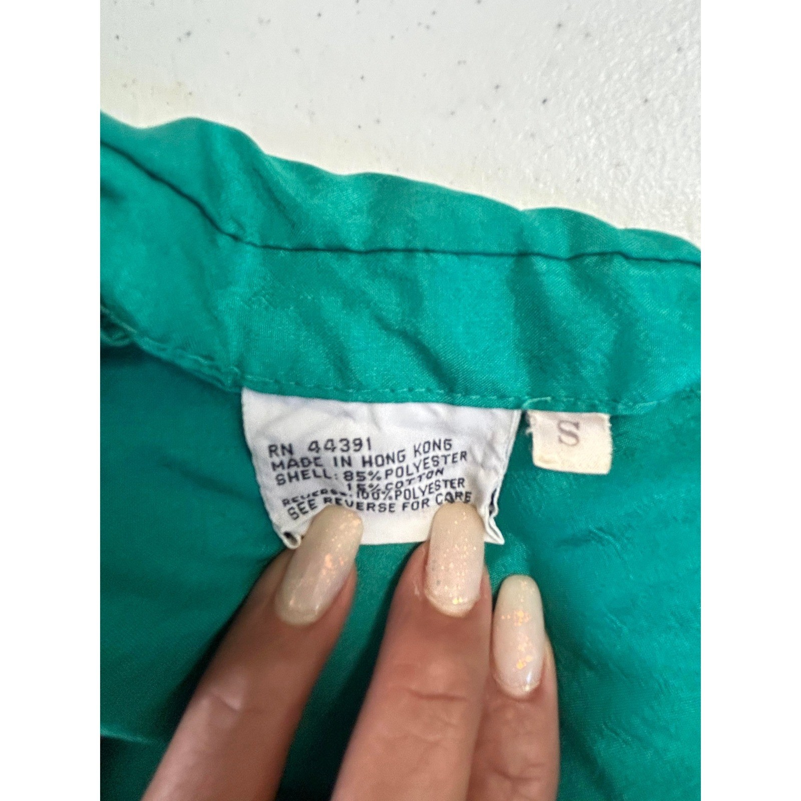 Vintage Teal Purple Reversible Windbreaker Jacket Size S